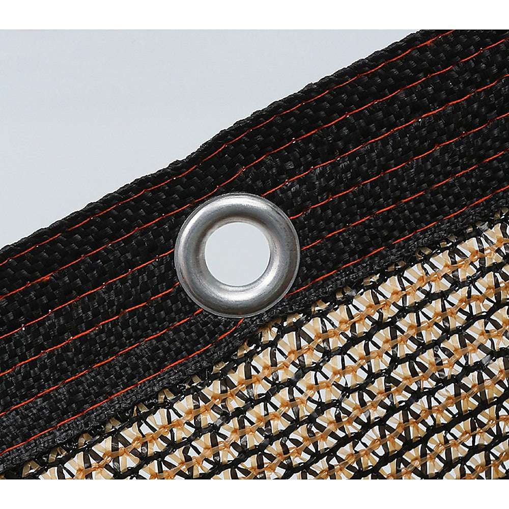 15m x 2m Premium Fence Windscreen Privacy Screen - Durable Coffee Fabric Mesh Shade Cover for Garden, Patio, and Outdoor Privacy Protection - Perfect for Backyard, Poolside, and Sports Court Enclosures