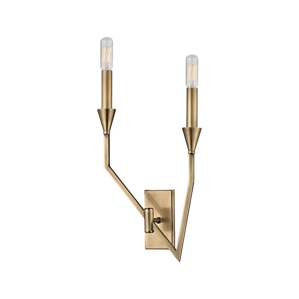 Hudson Valley Lighting 8502L-AGB Archie 2-Light Wall Sconce - 18