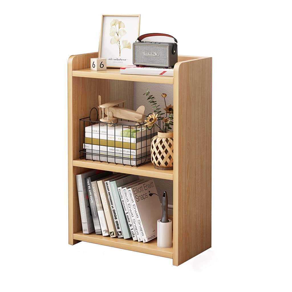 Wooden Bookshelf Mobile Storage Cabinet - Floor Storage Rack for Books, Toys & Home Decor | Perfect for Living Room, Bedroom & Home Office Organization