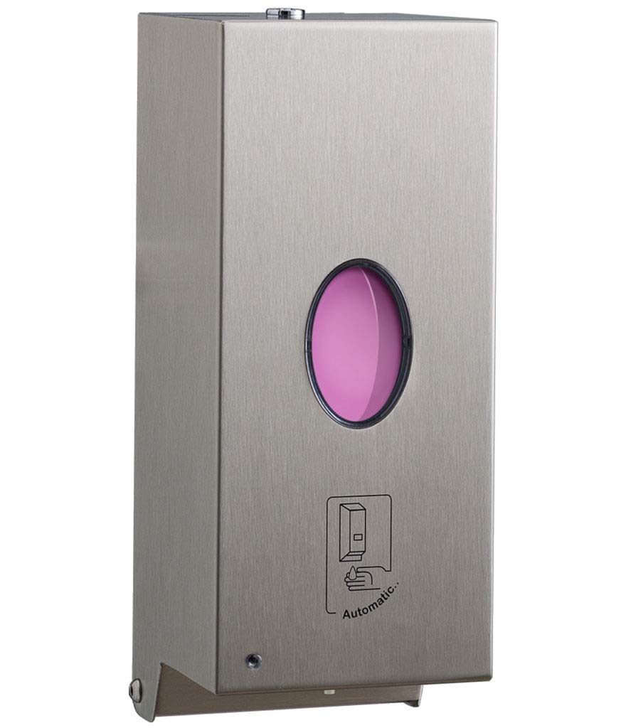 Bobrick B-2012 Automatic Touchless Soap Dispenser - 30oz Stainless Steel Wall Mount Hand Sanitizer for Restrooms, Kitchens & Public Spaces - Commercial Grade Hygienic Solution