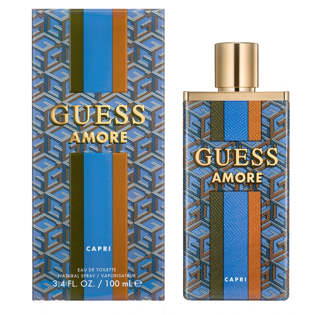 Amore Capri 3.4 oz Eau de Toilette Spray - Unisex Perfume for Men & Women | Fresh Citrus Floral Scent for Daily Wear, Date Night & Special Occasions