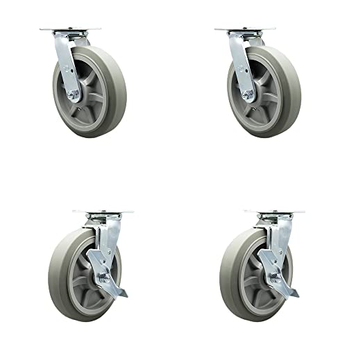 4 Swivel w/2 Top Lock Brakes