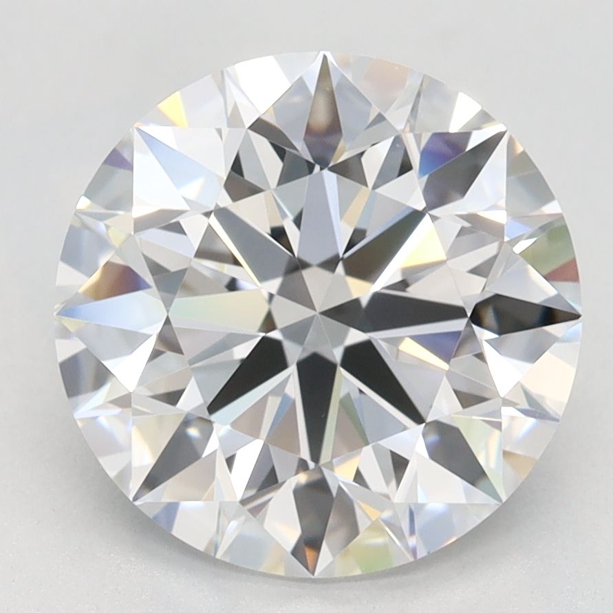 2.90 Carat Round Lab Grown Diamond - VVS1 Clarity, Ideal Cut, G Color | Certified Conflict-Free Engagement Ring Stone for Proposals & Anniversary Gifts