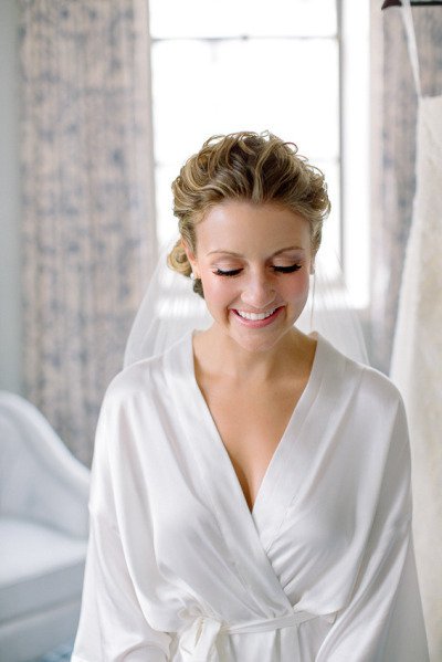 Samantha Silk Kimono Robe - Off White Women's Luxury Loungewear for Spa, Bridal & Home Relaxation