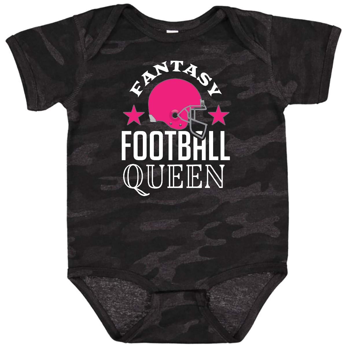 Inktastic Fantasy Football Queen Baby Bodysuit - Cute Football-Themed Onesie for Baby Girls & Boys - Perfect for Game Day, Baby Showers & Sports Fan Gifts