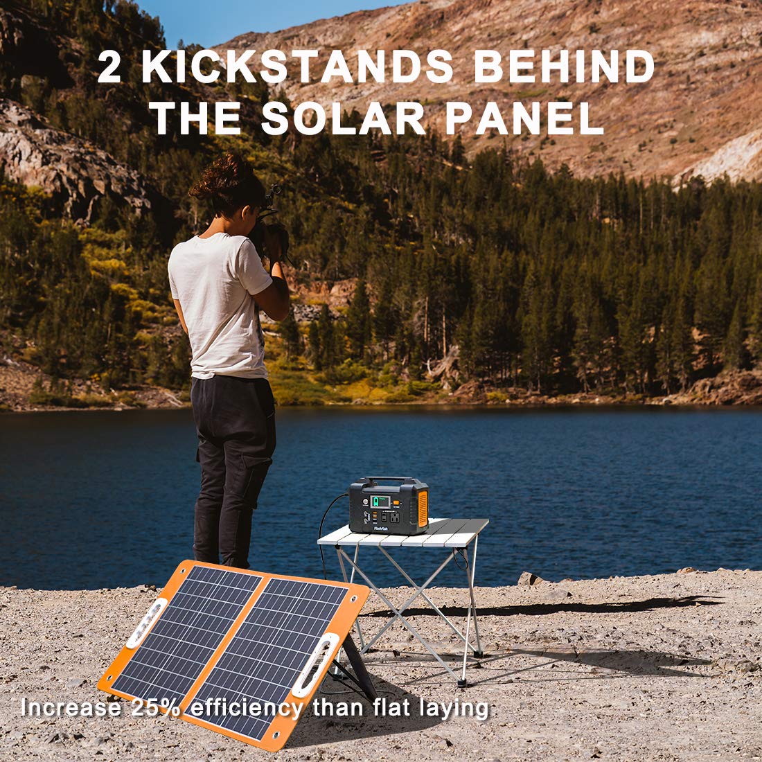 Foldable Solar Panel 60W 18V - Portable Solar Charger for Power Stations, Phones, Laptops - with DC Output, 45W USB-C & QC3.0 Port - Ideal for Camping, Fishing, RV Trips, Van Life & Outdoor Adventures