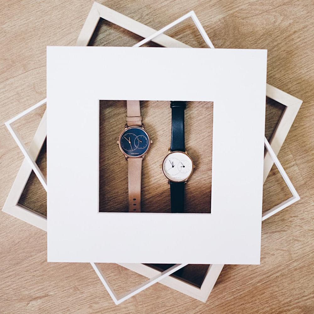 ARIES GOLD WANDERER Rose Gold Stainless Steel Women's Watch with Brown Leather Strap - Perfect for Everyday Wear, Office & Special Occasions