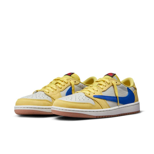 Nike Air Jordan 1 Retro Low OG Travis Scott Canary Yellow Sneakers (DZ4137-700) - Limited Edition Women's Shoes for Streetwear & Sneaker Collection