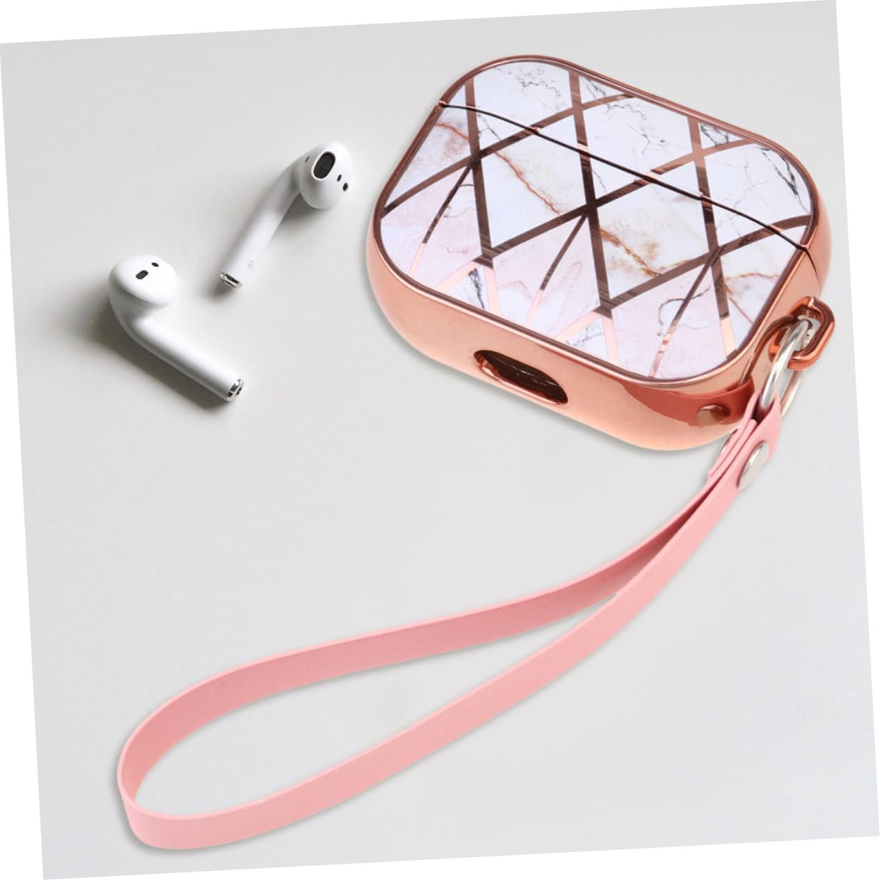 Premium Travel Headphones Case - Durable Protective Cover for Earphones with Electroplated Design | Perfect for Airplane, Commuting & Outdoor Use
