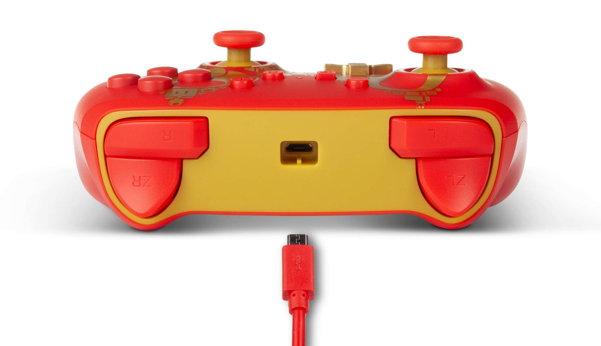 PowerA Enhanced Wired Controller for Nintendo Switch, Switch OLED & Switch Lite - Officially Licensed Mario: Golden Edition - Gaming Accessory for Kids & Adults - Perfect for Multiplayer & Single Player Gaming Sessions