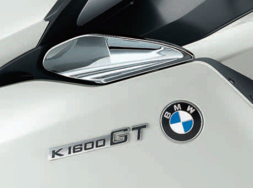 BMW K1600GT Motorcycle Chrome Wind Deflectors - Premium Wind Protection for Touring & Long-Distance Riding