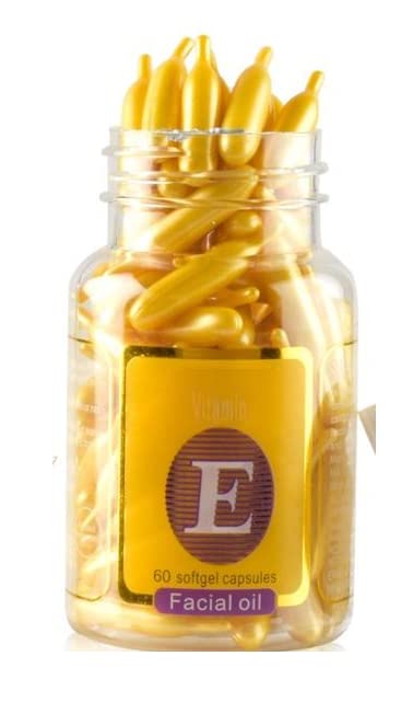 Wiffy Vitamin E Capsules for Glowing Skin - Natural Facial Oil for Hydration & Anti-Aging | Perfect for Night Routine & Dry Skin Care