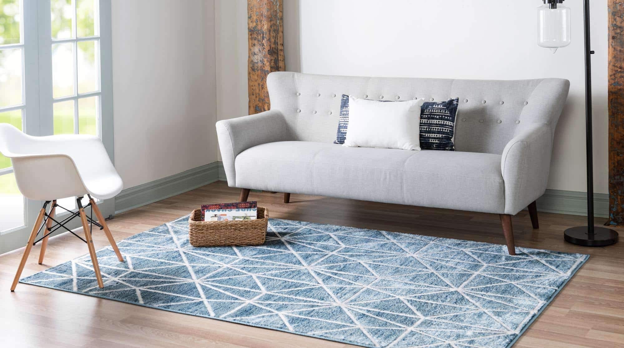 Unique Loom Matrix Trellis Collection Area Rug - Geometric Design 9' x 12' 2