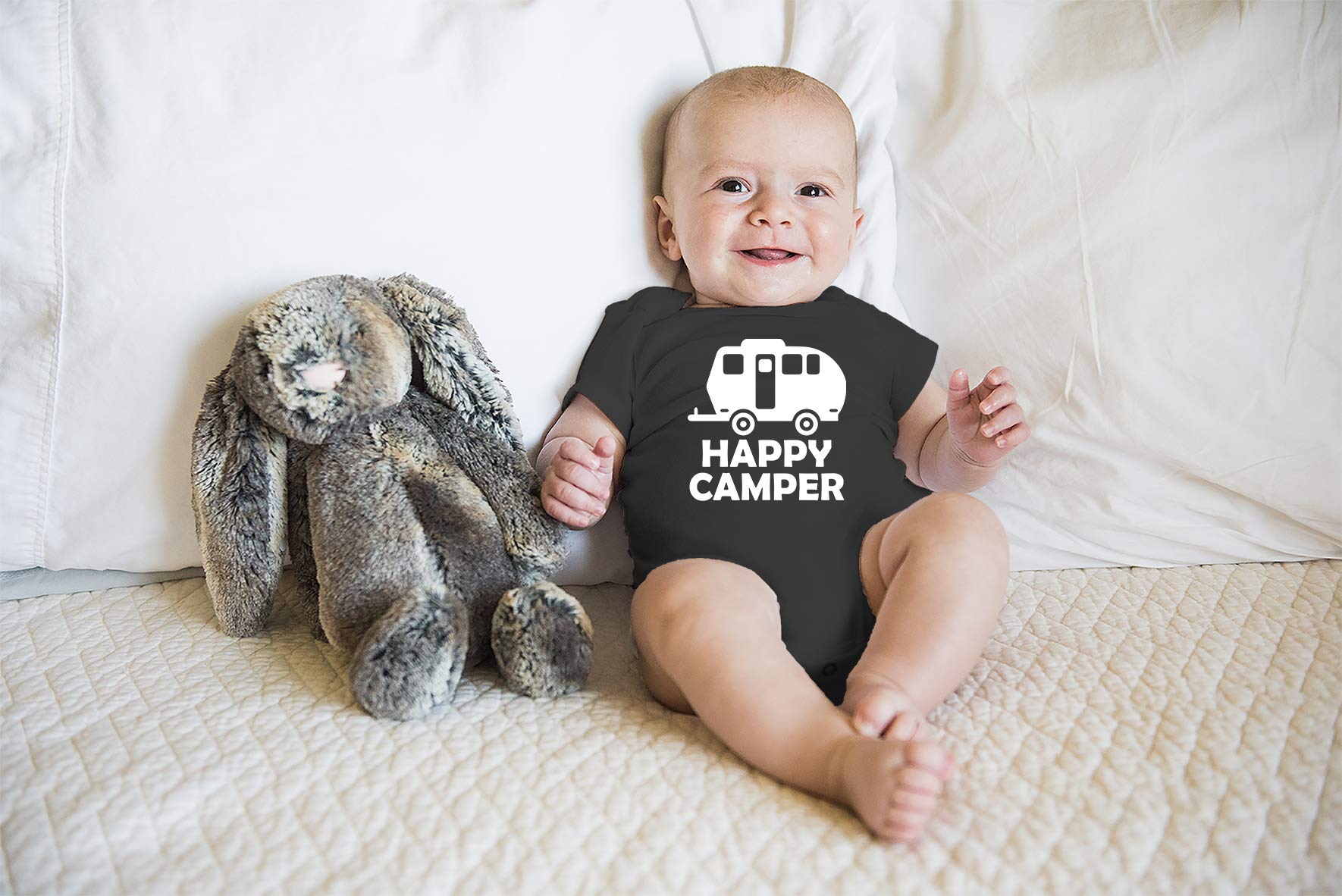 Funny Baby Bodysuit - Cute Newborn Romper for Boys - Camping & Outdoor Adventures