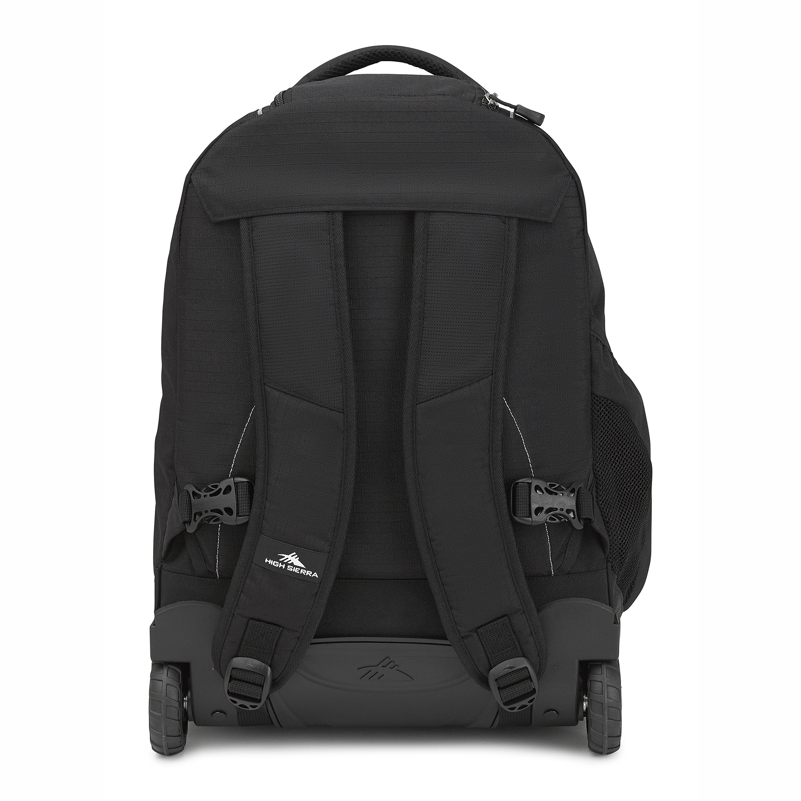 High Sierra Freewheel Wheeled Laptop Backpack - Durable Rolling Travel Backpack for 17-Inch Laptops, Black, One Size - Perfect for Business Travel, Commuting & College Students