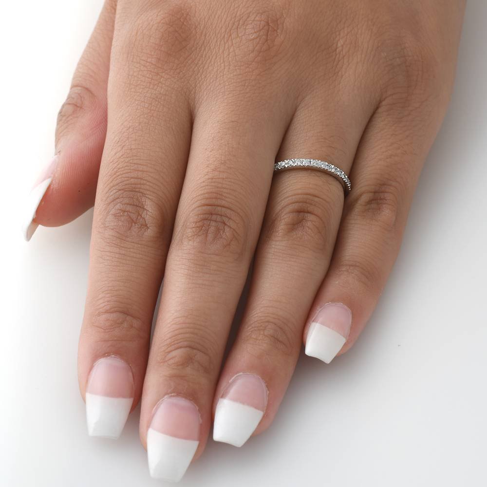 1/3 Carat Diamond Ring for Women - 10K White Gold Wedding & Anniversary Band - Perfect for Proposals, Engagements, and Special Occasions