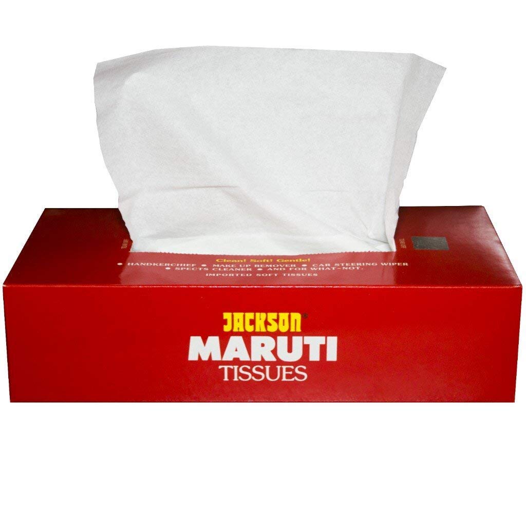 Premium Jackson Maruti 2-Ply Facial Tissues - 6 Boxes (100 Sheets Each) | 600 Total Soft Tissues for Home, Office & Travel | Gentle for Nose & Face | Bulk Tissue Supply