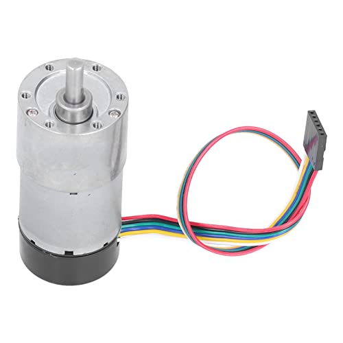 12V DC Encoder Metal Gear Motor with 6RPM - Industrial Drive Device for Electric Ovens, Massage Chairs & Baby Electric Shakers | High Precision Motion Control for Home & Commercial Appliances