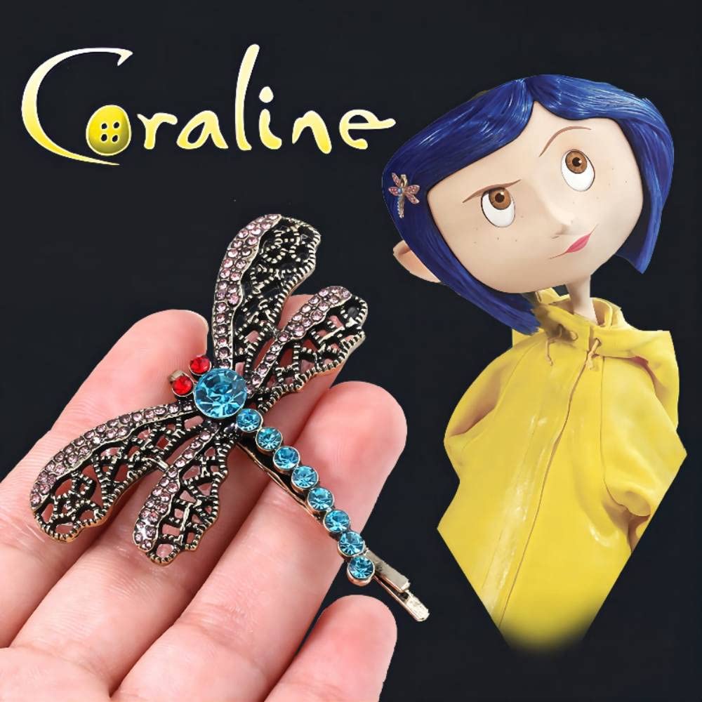 Dragonfly Hair Clip for Women - Elegant Cosplay Hairpin for Halloween Costume & Christmas Gifts - Perfect for Moms, Fans, and Special Occasions