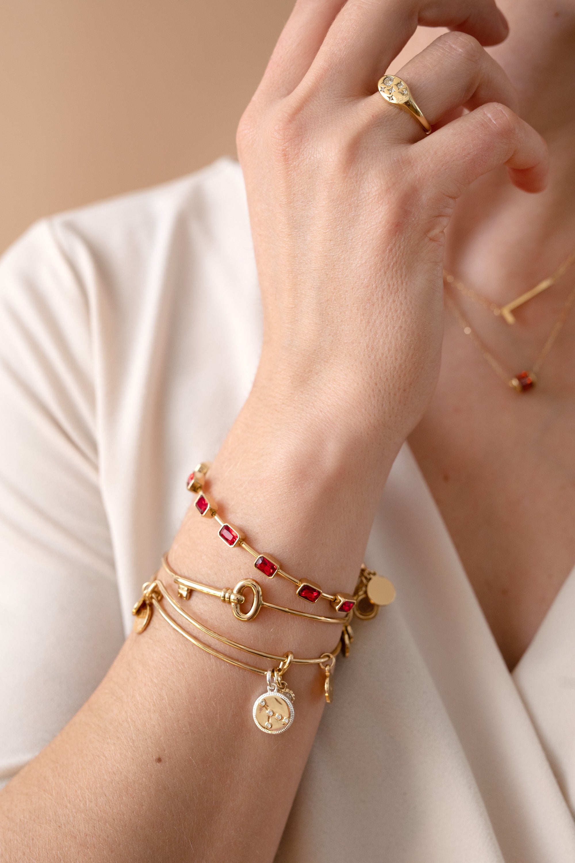 Cancer Zodiac Charm Bangle - Sterling Silver Zodiac Sign Bracelet for Women - Perfect for Birthdays, Gifts & Spiritual Jewelry Collection