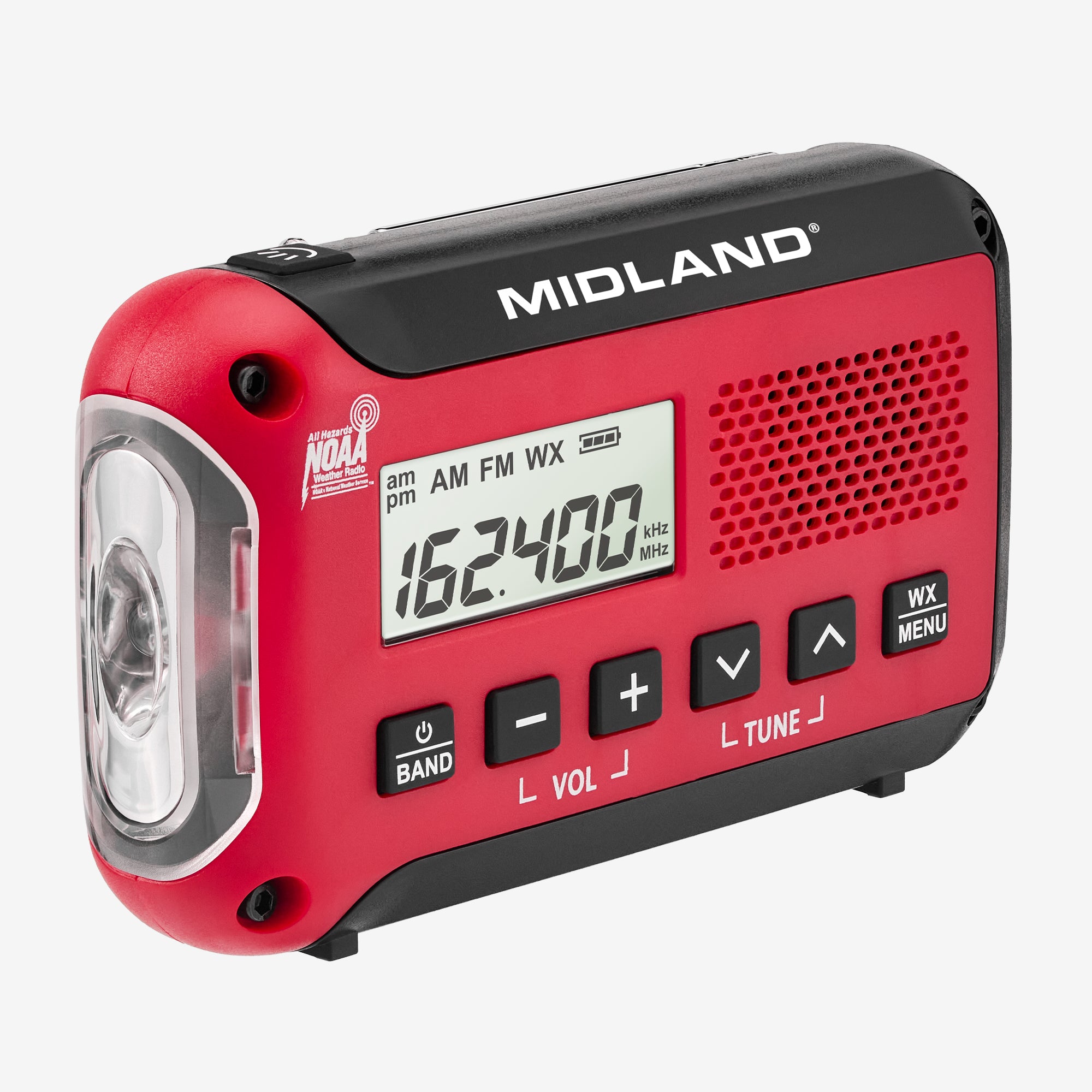 ER10VP Portable Emergency Weather Alert Radio with AM/FM & NOAA - Best for Outdoor, Camping, Hiking & Emergency Preparedness