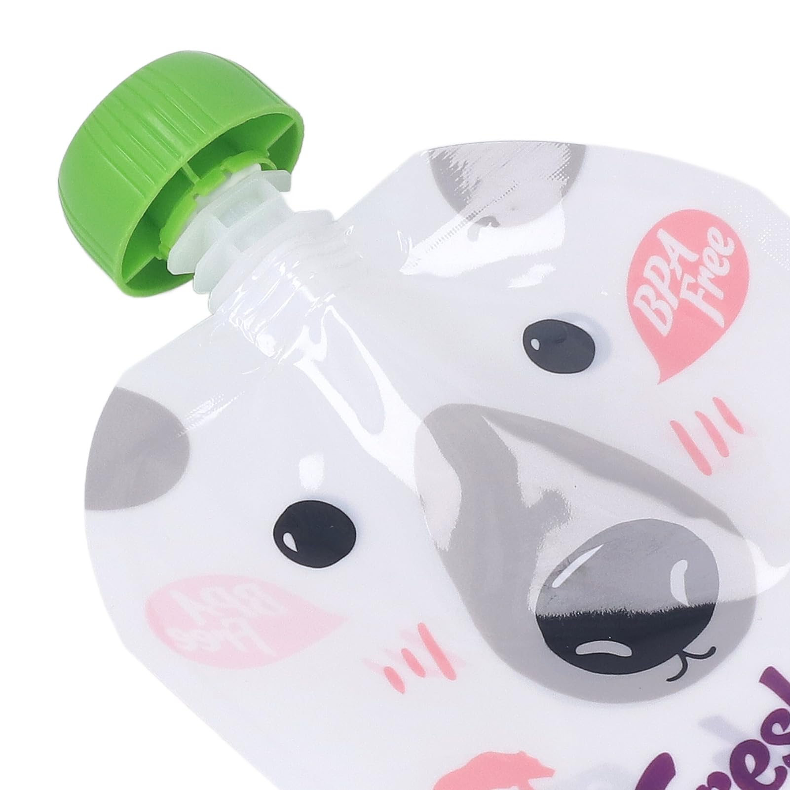 10 Pack Reusable Food Pouches 200ml - Refillable Squeeze Bags for Baby Food, Fruit Puree & Snacks | Portable Leak-Proof Storage for On-the-Go Meals, Travel & Outdoor Activities