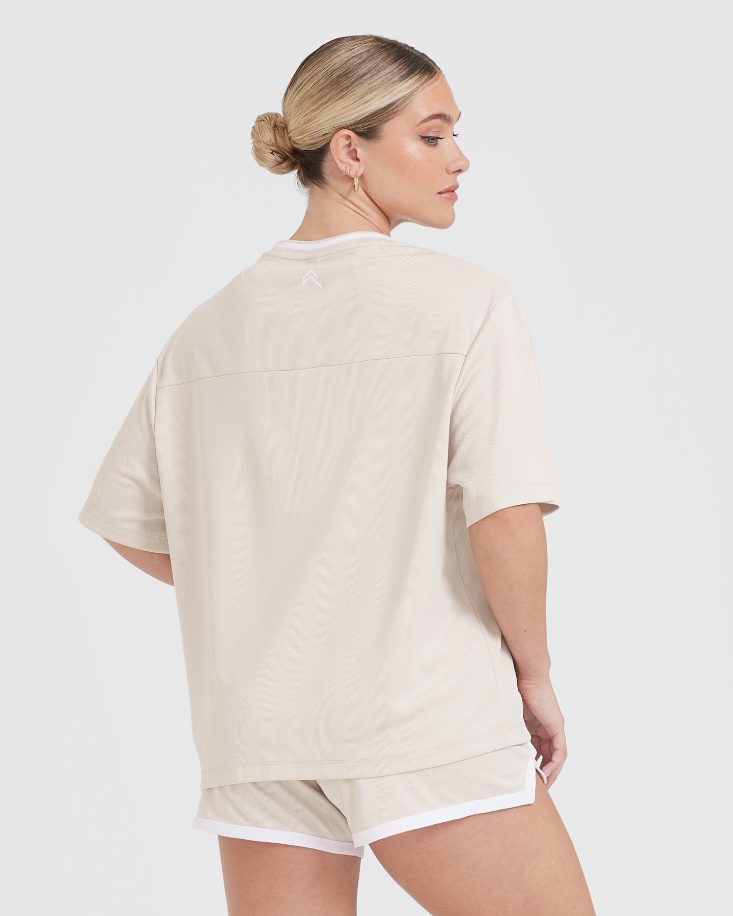 Varsity V-Neck Short Sleeve T-Shirt for Men - Soft Cotton Casual Tee | Perfect for Summer, Gym, and Everyday Wear | Sand Color
