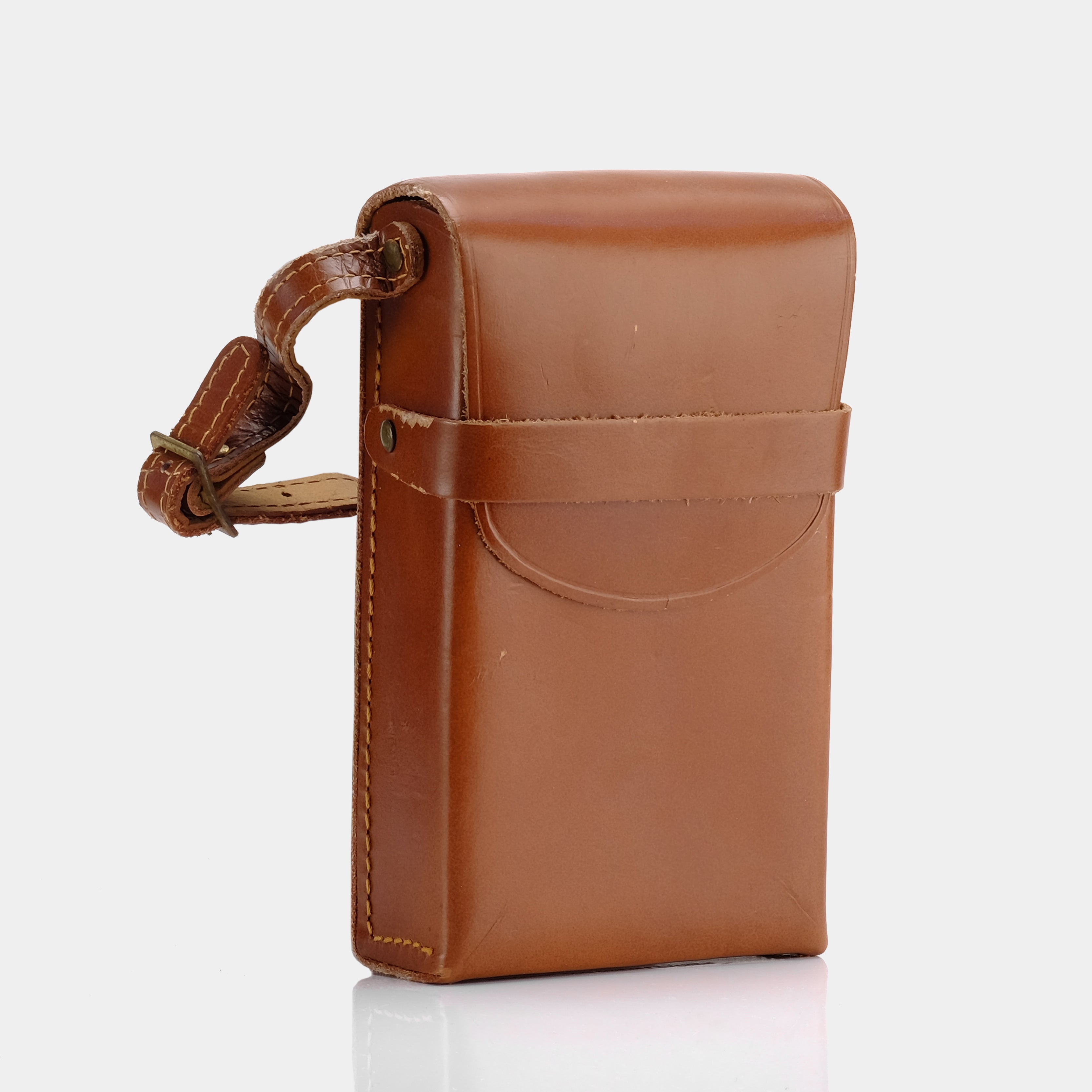 Brown Leather SX 70 Instant Camera Case - Vintage Polaroid Camera Protector for Travel & Photography Enthusiasts