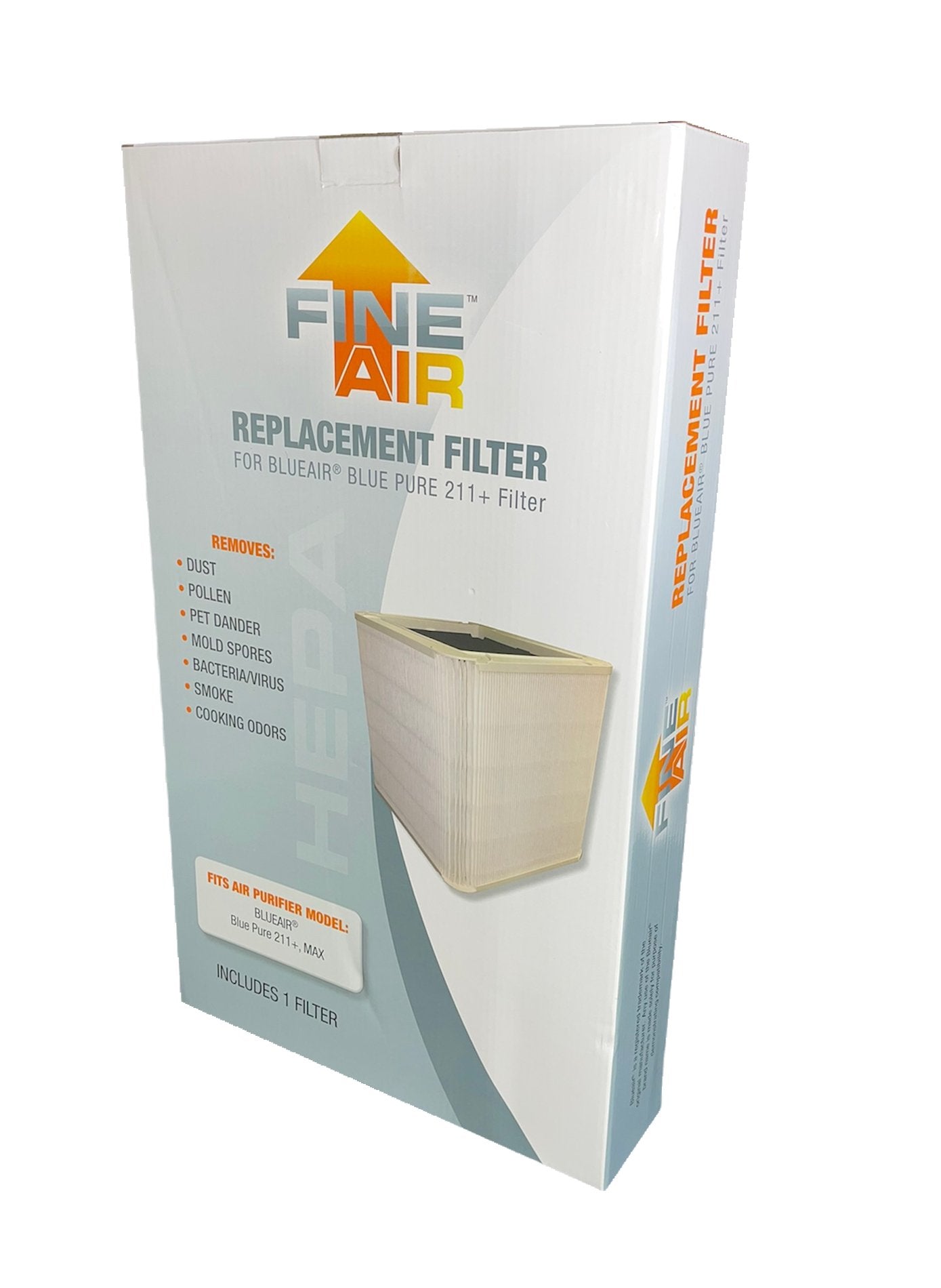 BlueAir Pure 211+ Replacement Filters - 3 Pack HEPA Air Purifier Filters Compatible with Blue Pure 211+ - Perfect for Home, Office, and Allergy Relief