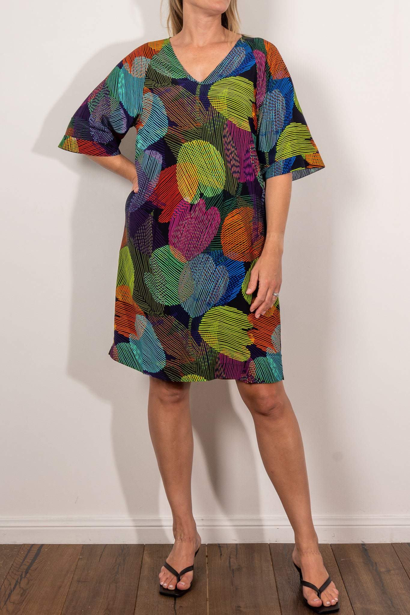 ELK Foljer Ombra Print Dress - Stylish Floral Summer Dress for Women, Perfect for Beach Vacations, Parties & Casual Outings