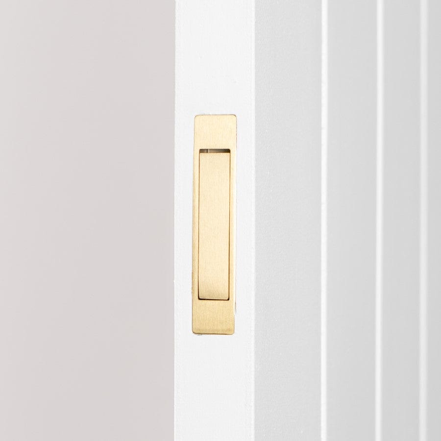 Brushed Brass Concealed Hook Pull Handle - Elegant Cabinet & Drawer Hardware for Modern Home & Office Furniture