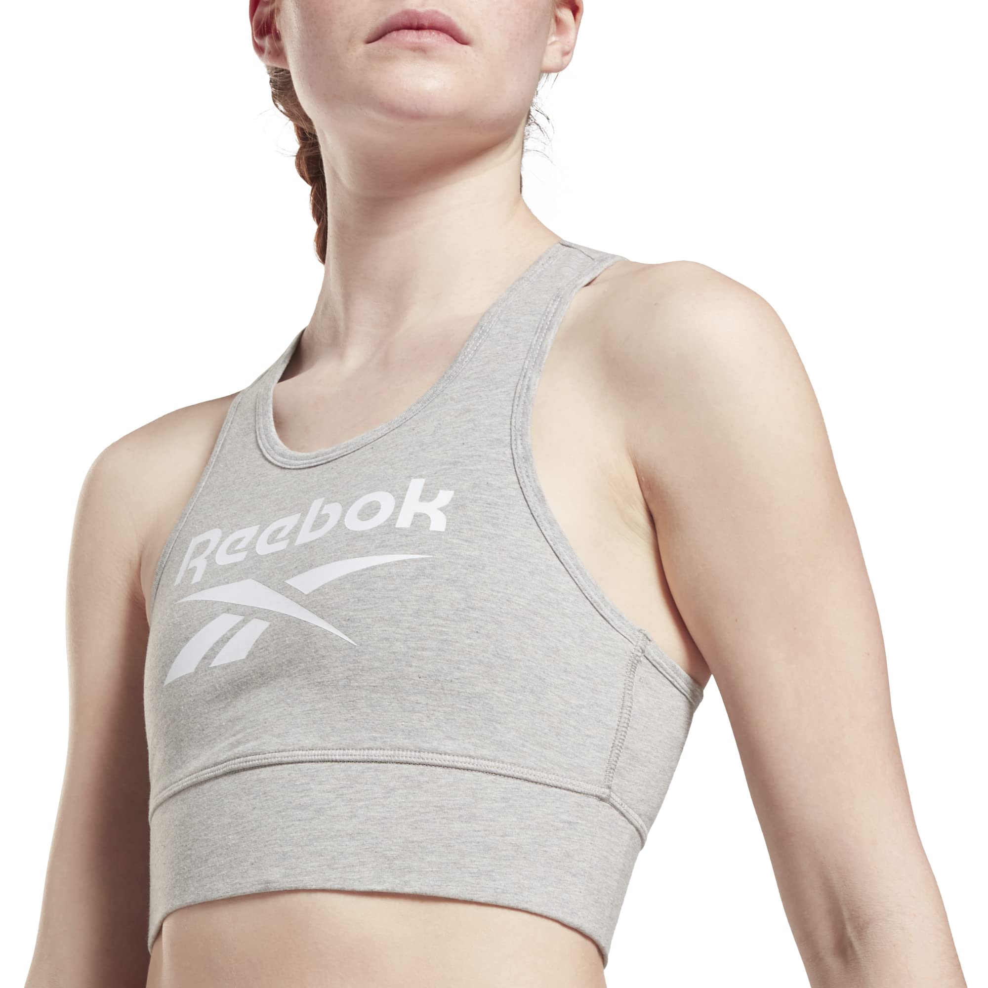 Reebok Women's Light Support Sports Bra - Comfortable Workout Top for Yoga, Running & Gym - Breathable Activewear for Fitness & Training