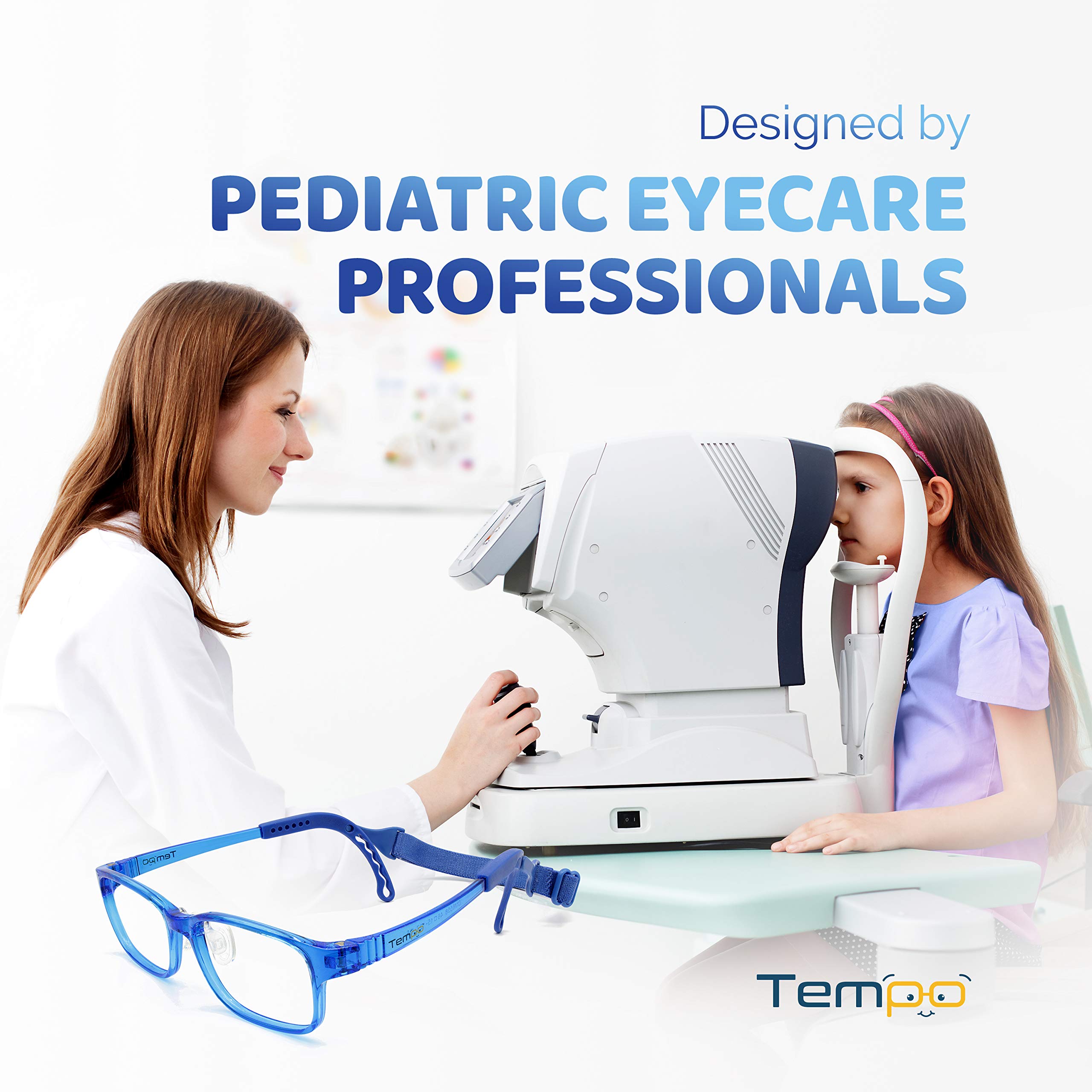Adjustable Kids Glasses - Prescription Eyeglasses For Children - Comfortable & Durable Frame - Perfect for School, Reading & Outdoor Activities (Model 2005)