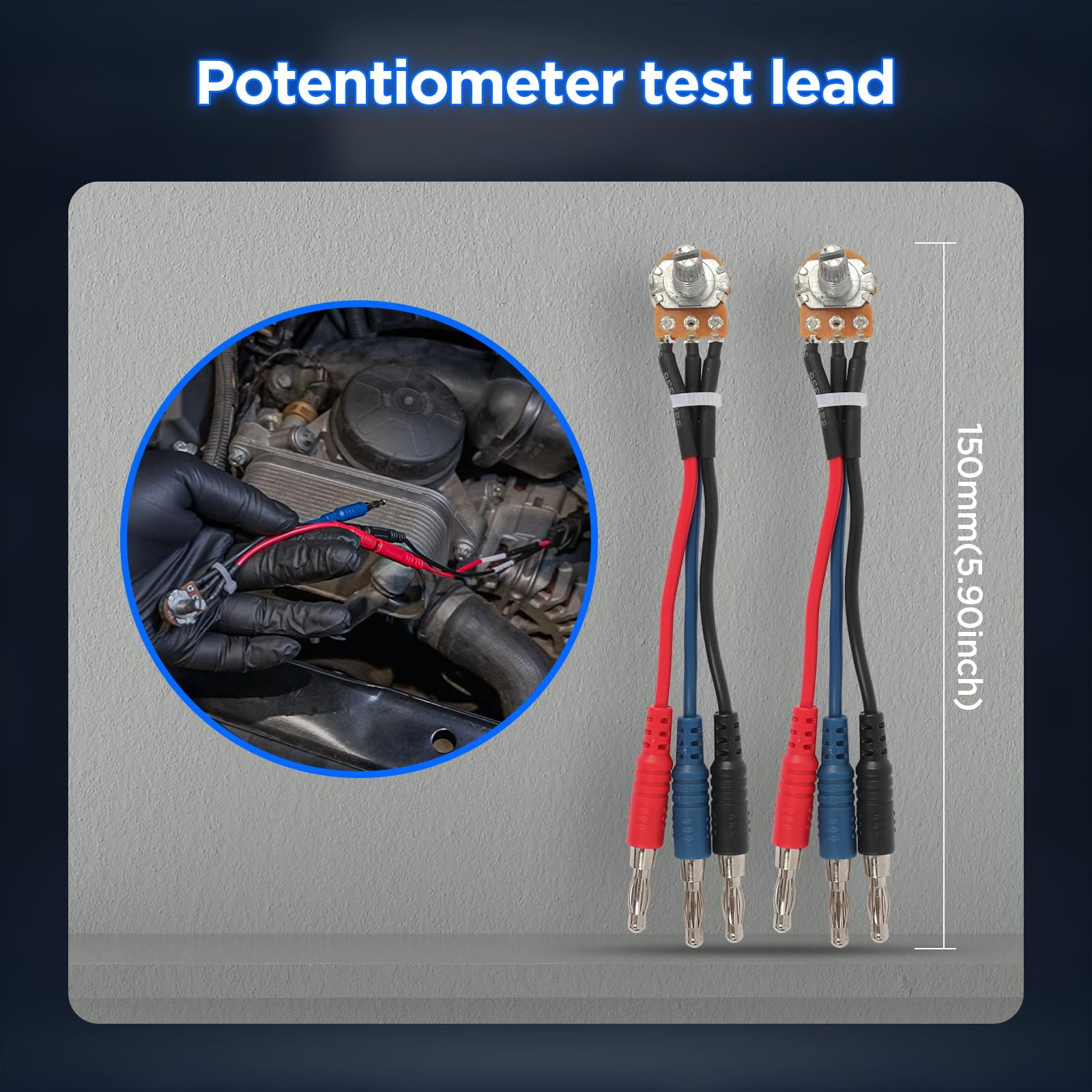 AUTOOL 48PCS Silicone Multimeter Test Leads Kit with Replaceable Wire Piercing Probes, Alligator Clips, 32A/1000V Test Hook Clips, Banana Plug Connectors, Jumpers & Test Tweezer - Perfect for Electrical Testing, Circuit Repair, Automotive Diagnostics & DIY Electronics Projects