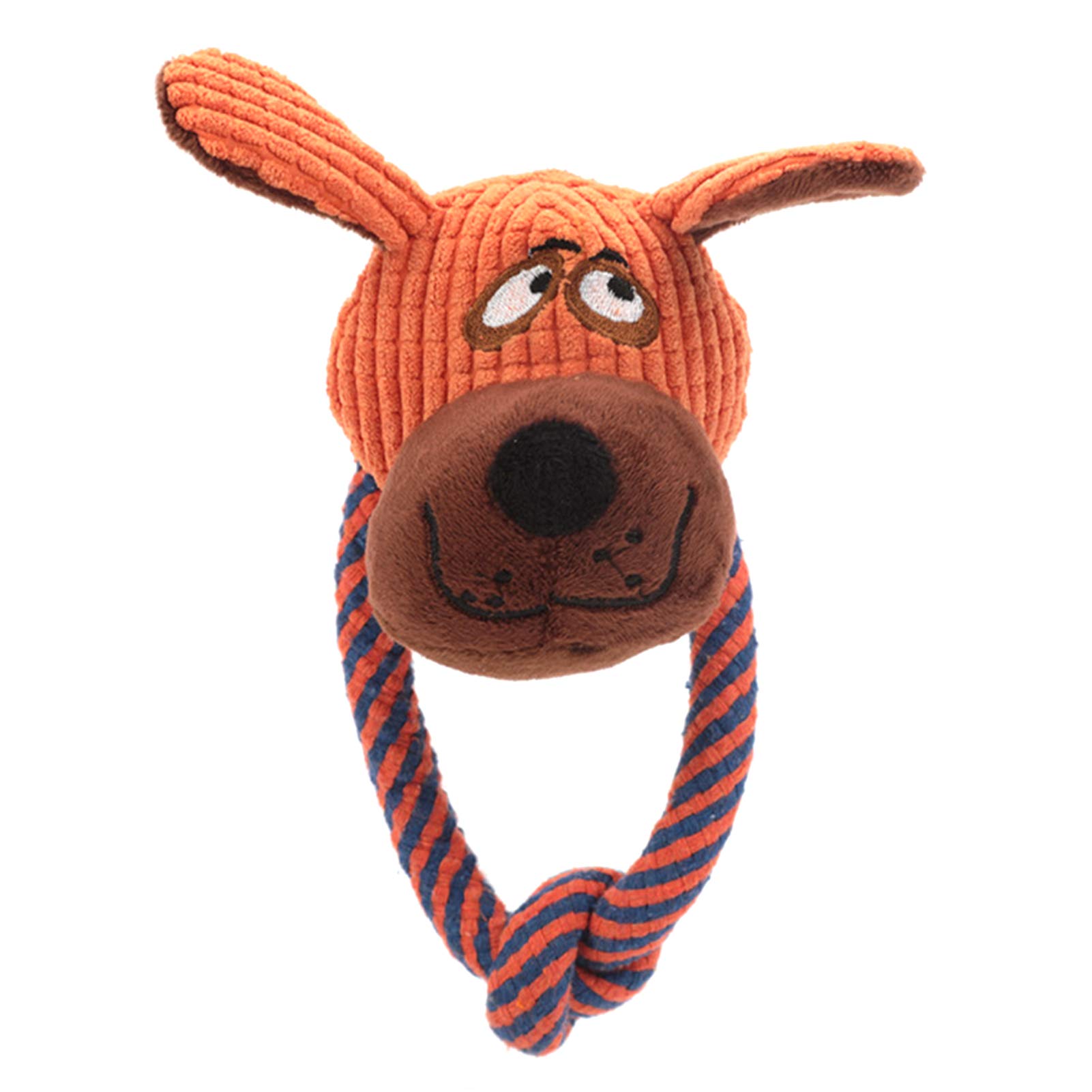 SONGBIRDTH Pet Chew Toy for Small & Medium Dogs - Cartoon Animal Plush with Squeaker, Dental Cleaning & Teething Relief - Perfect for Playtime, Training & Anxiety Relief (Blue Elephant Design)