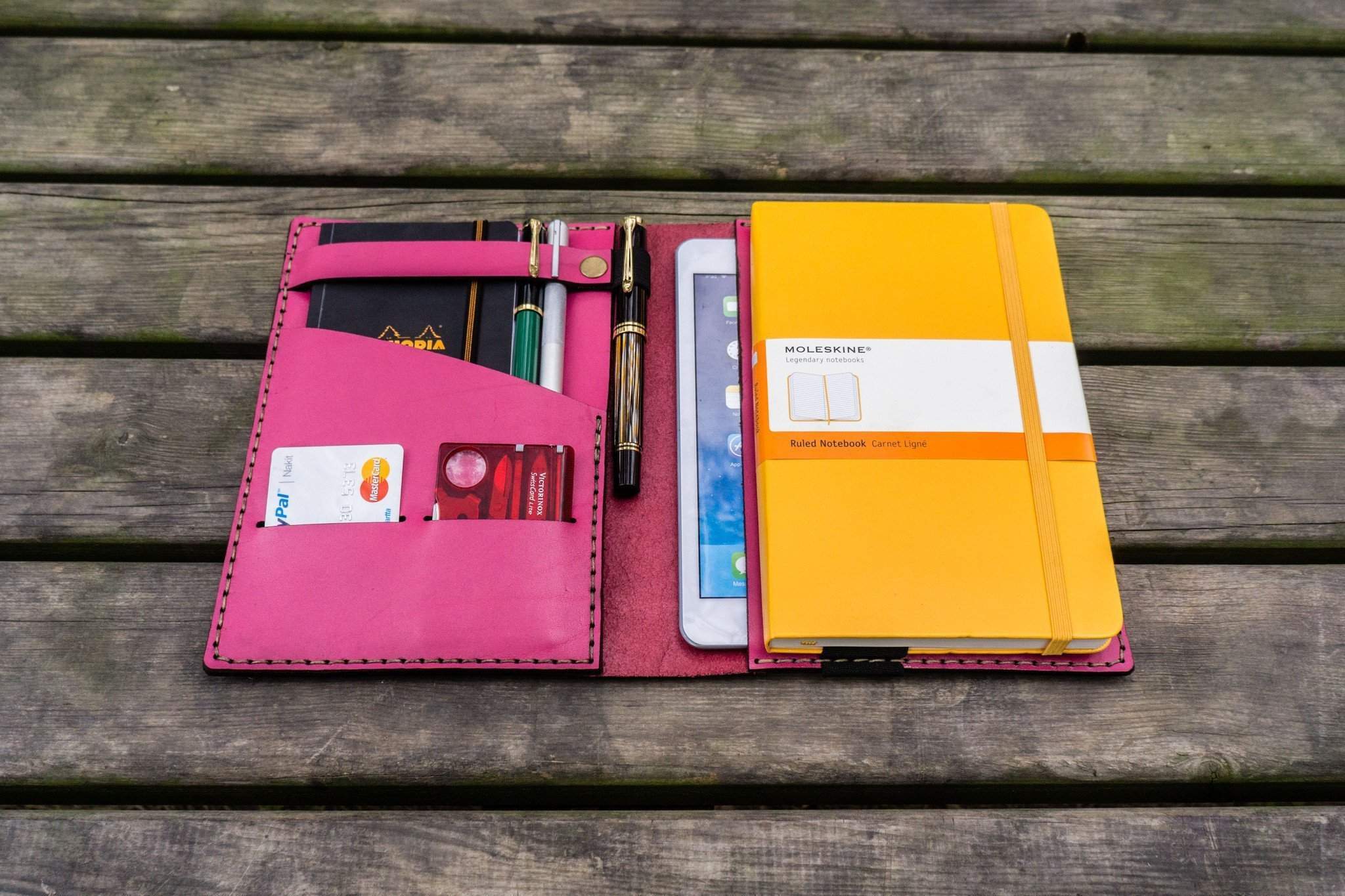 Premium Pink Leather A5 Notebook Cover for Leuchtturm1917 - Perfect for Journaling, Note Taking & Office Use