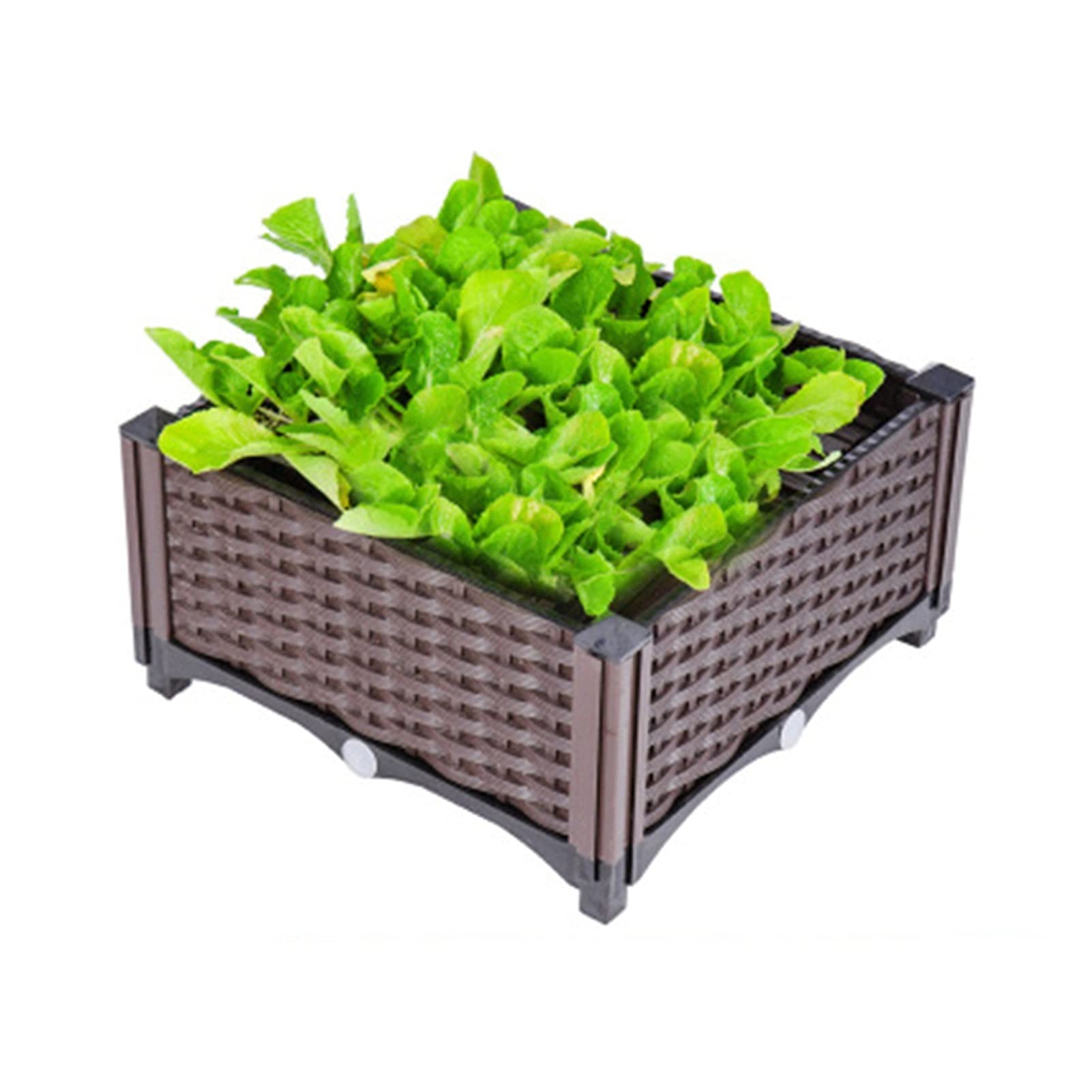 ZSHUZHI Raised Garden Bed Kit - Durable Planting Box & Nursery Pots for Vegetables, Flowers, Herbs - Outdoor Patio, Balcony Gardening Container (Color: 1 Header) - Perfect for Urban Farming, Backyard Decor & Small Space Gardening