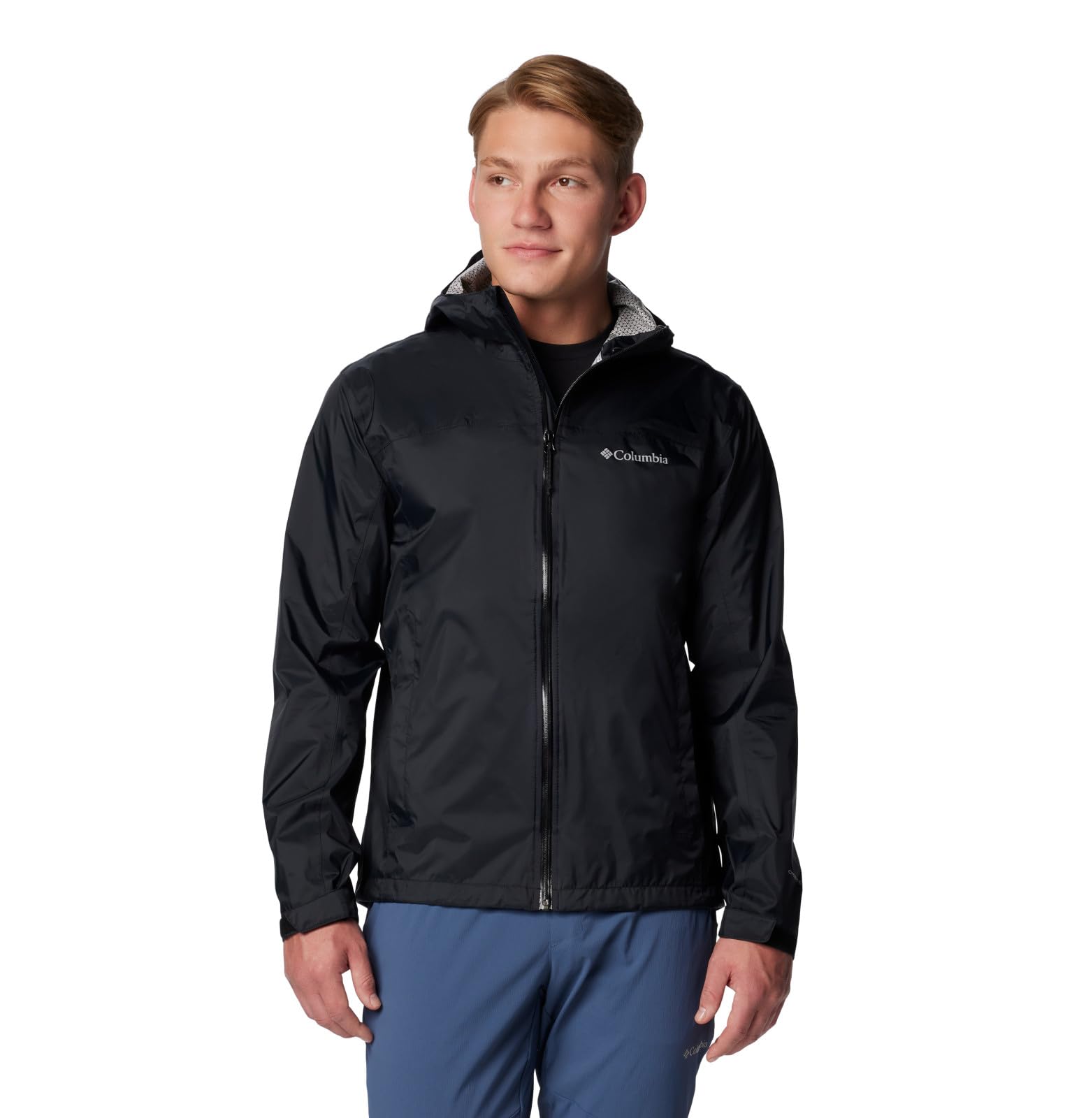 Columbia Men's Evapouration II Waterproof Breathable Jacket - Lightweight Raincoat for Hiking, Camping & Outdoor Adventures