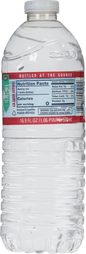 Crystal Geyser Natural Alpine Spring Water - 24 Pack of 16.9oz Bottles | Source Bottled Drinking Water | Perfect for Hydration, Office, Gym & Outdoor Activities