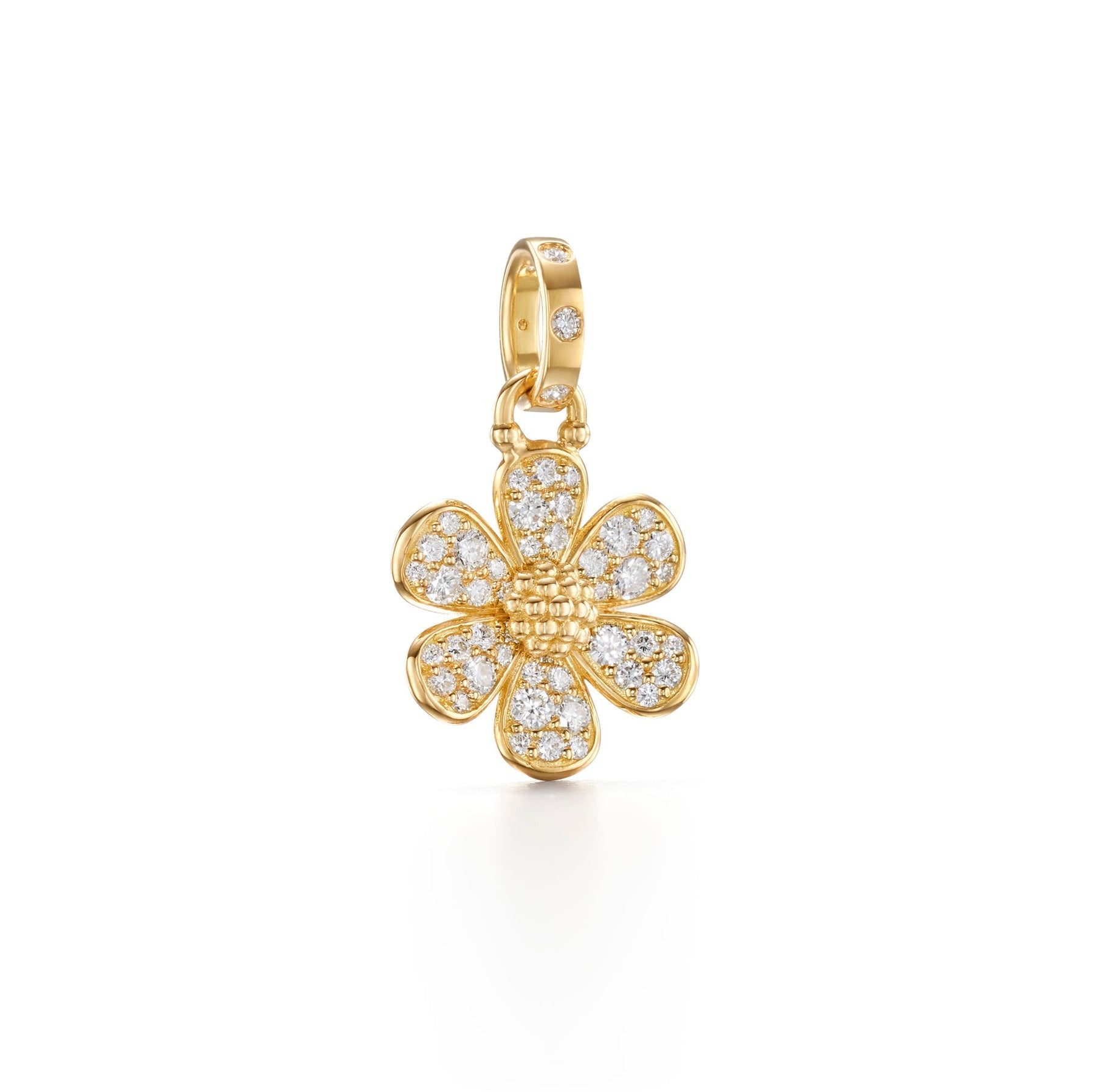 Temple St. Clair Snow Flower Pendant Necklace - 18K Gold Plated Floral Jewelry for Women - Perfect for Weddings, Anniversaries & Special Occasions