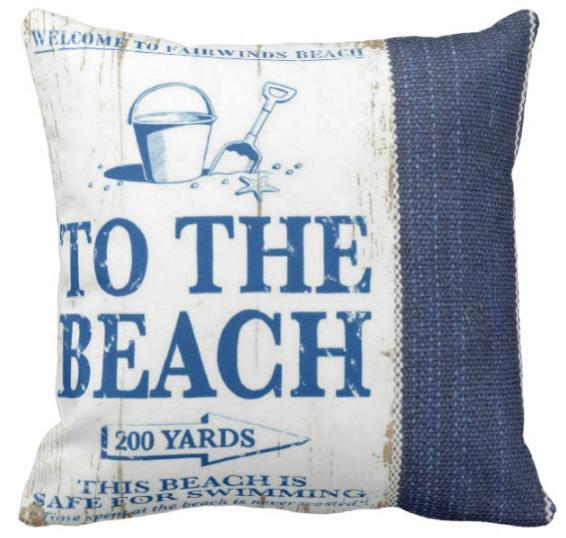 Fairwinds Beach Pillow Cover - Soft & Durable Outdoor Cushion Cover for Patio, Poolside, and Beach - Water-Resistant & UV-Protected Decorative Pillowcase
