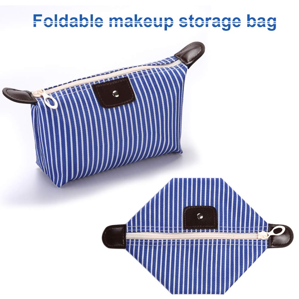 Waterproof Makeup Bag Set for Women - 6 PCS Travel Cosmetic Organizer, Multifunctional Toiletry Pouch, Portable Dumpling Shaped Cosmetic Case for Travel, Gym & Daily Use (6 Colors)
