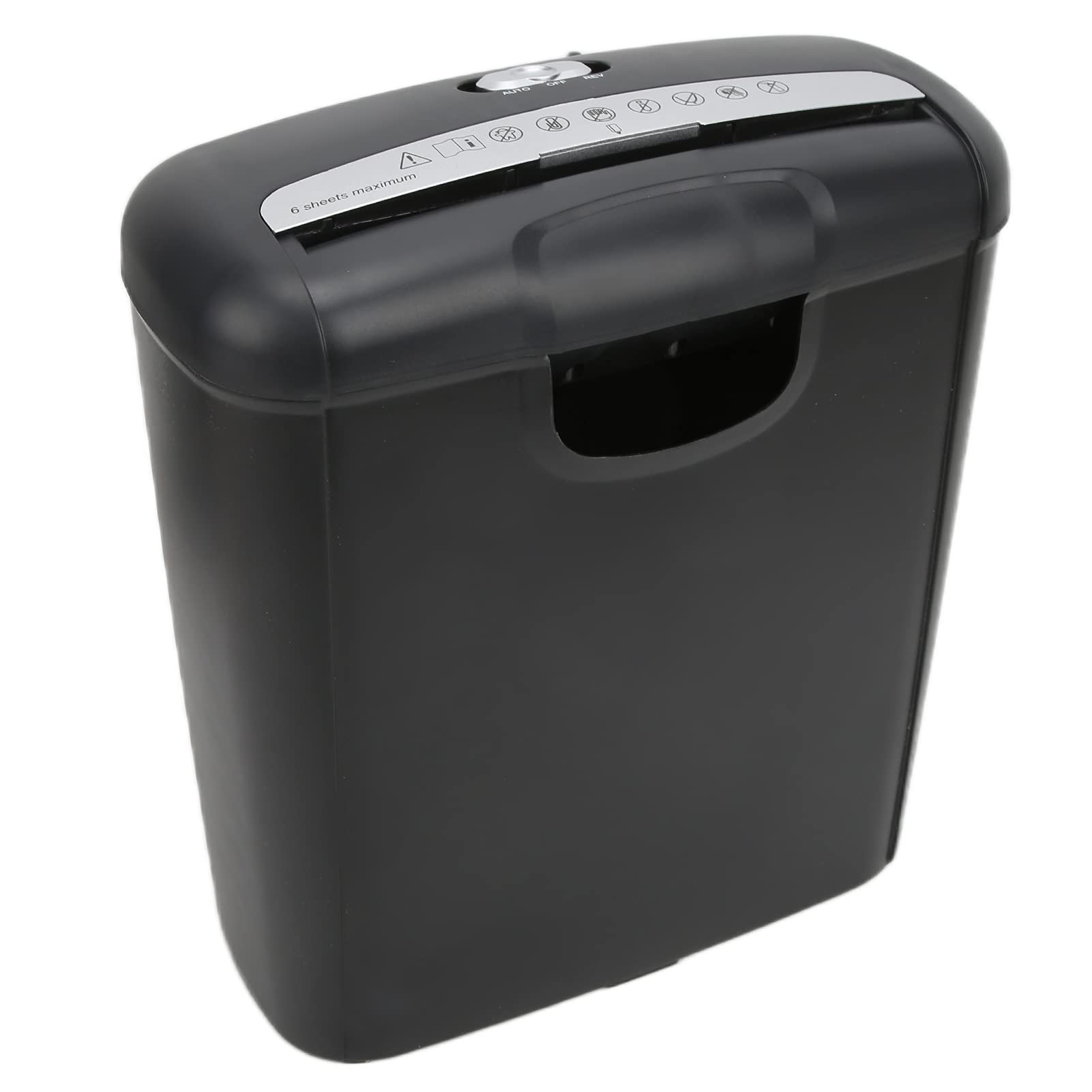 6-Sheet Cross Cut Paper Shredder - Heavy Duty Home & Office Document Destroyer with US Plug | Secure Shredding for Confidential Files, Bills & Credit Cards