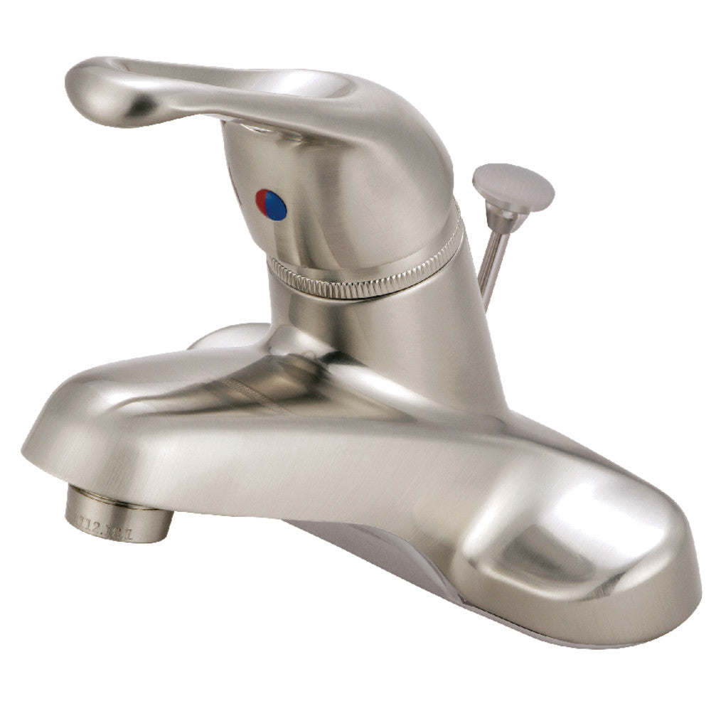 Kingston Brass KB518B Single Handle 4-Inch Centerset Bathroom Faucet - Modern Water-Saving Design for Bathroom Sink, Vanity & Powder Room Installation