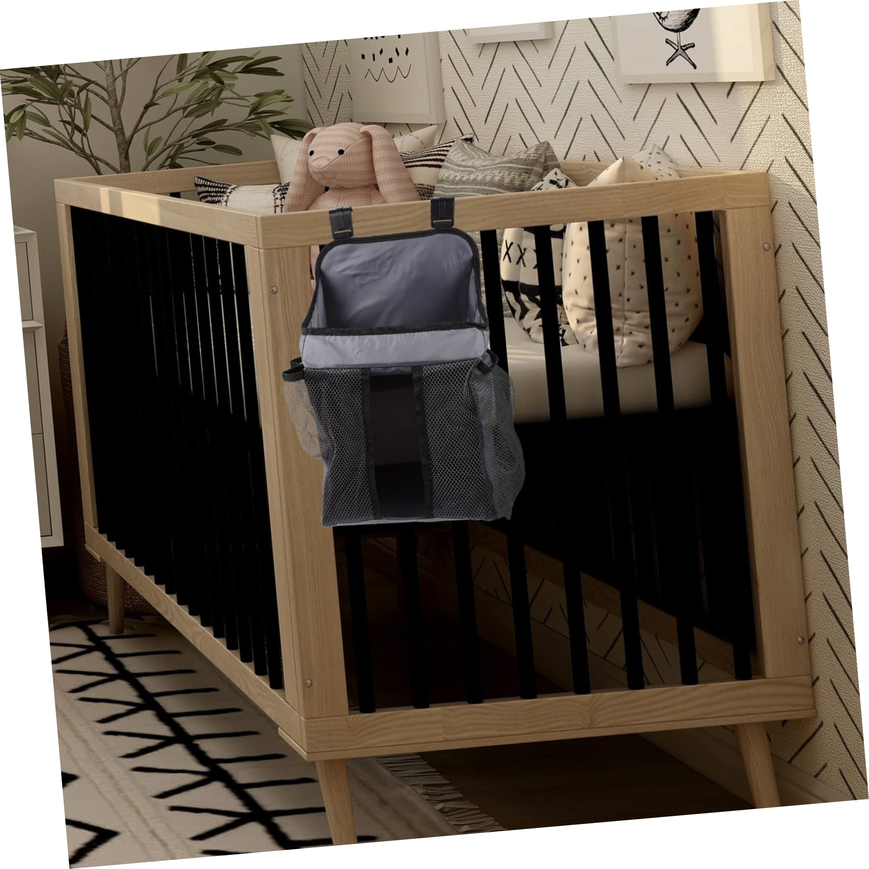 Totority 4pcs Stroller Storage Bags for Diapers & Essentials - Baby Organizer