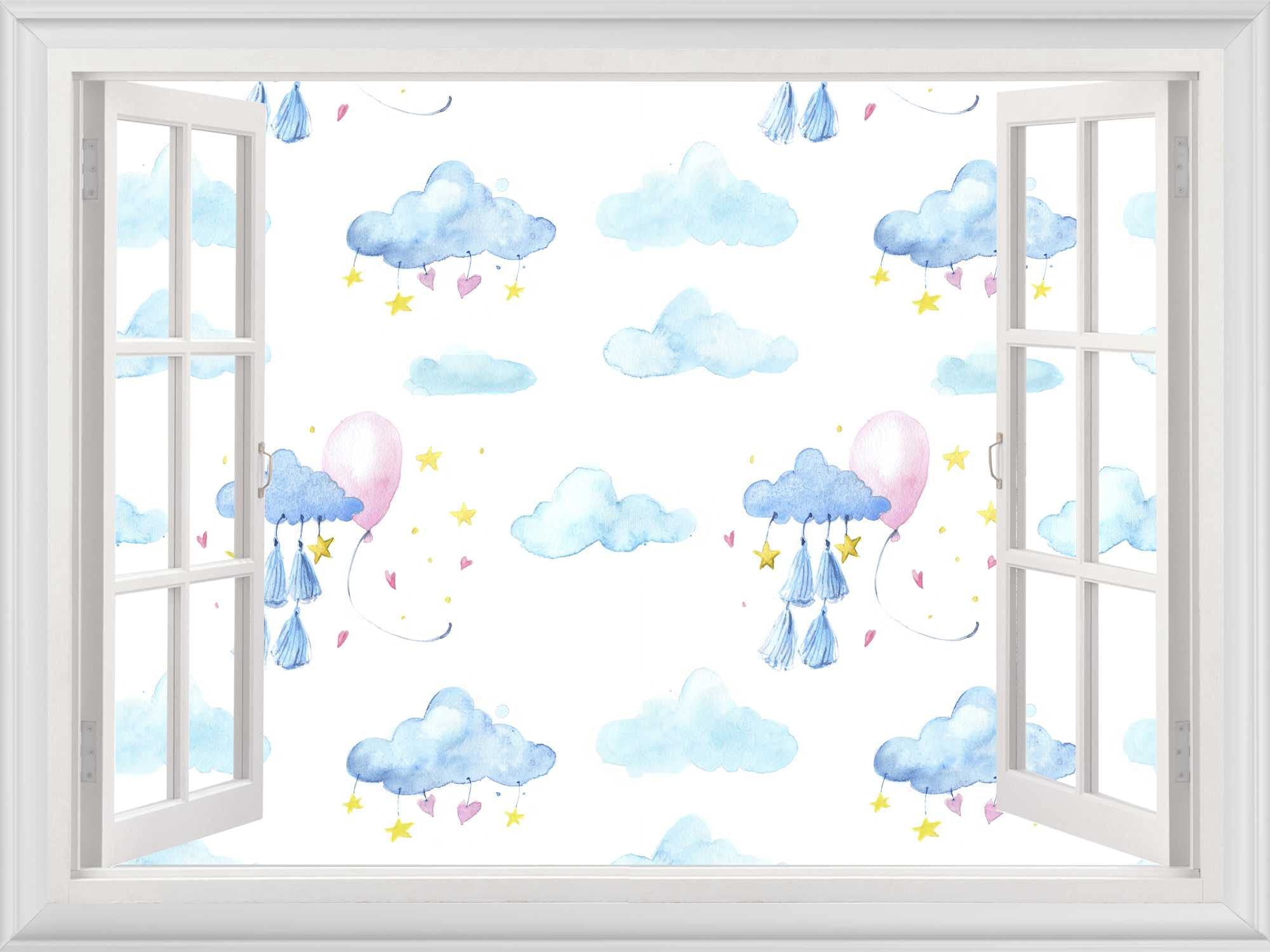 Cloud Wall Decal for Kids Room - 36