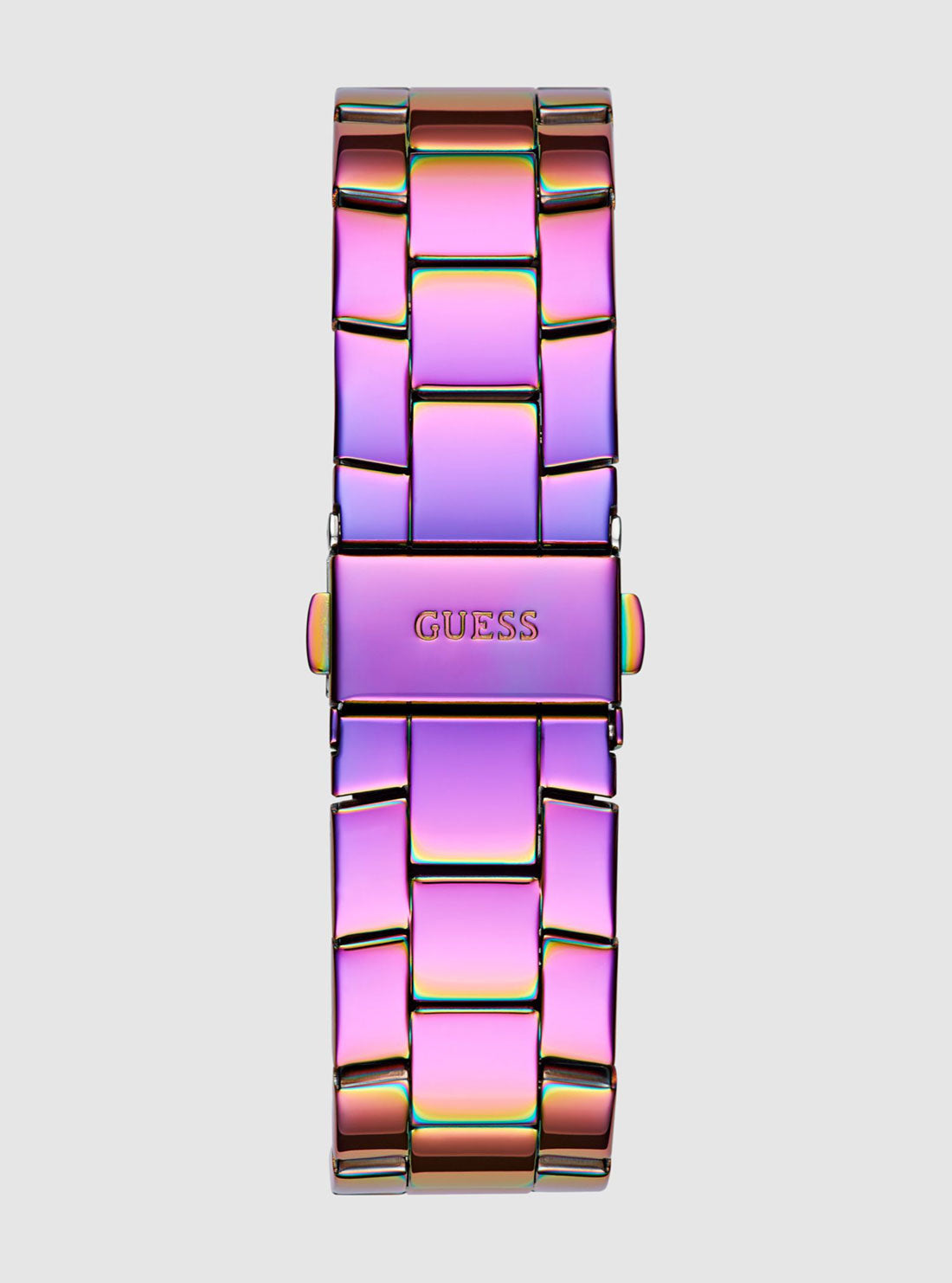 Iridescent Majesty Link Watch - Elegant Stainless Steel Women's Wristwatch for Formal Events & Everyday Wear