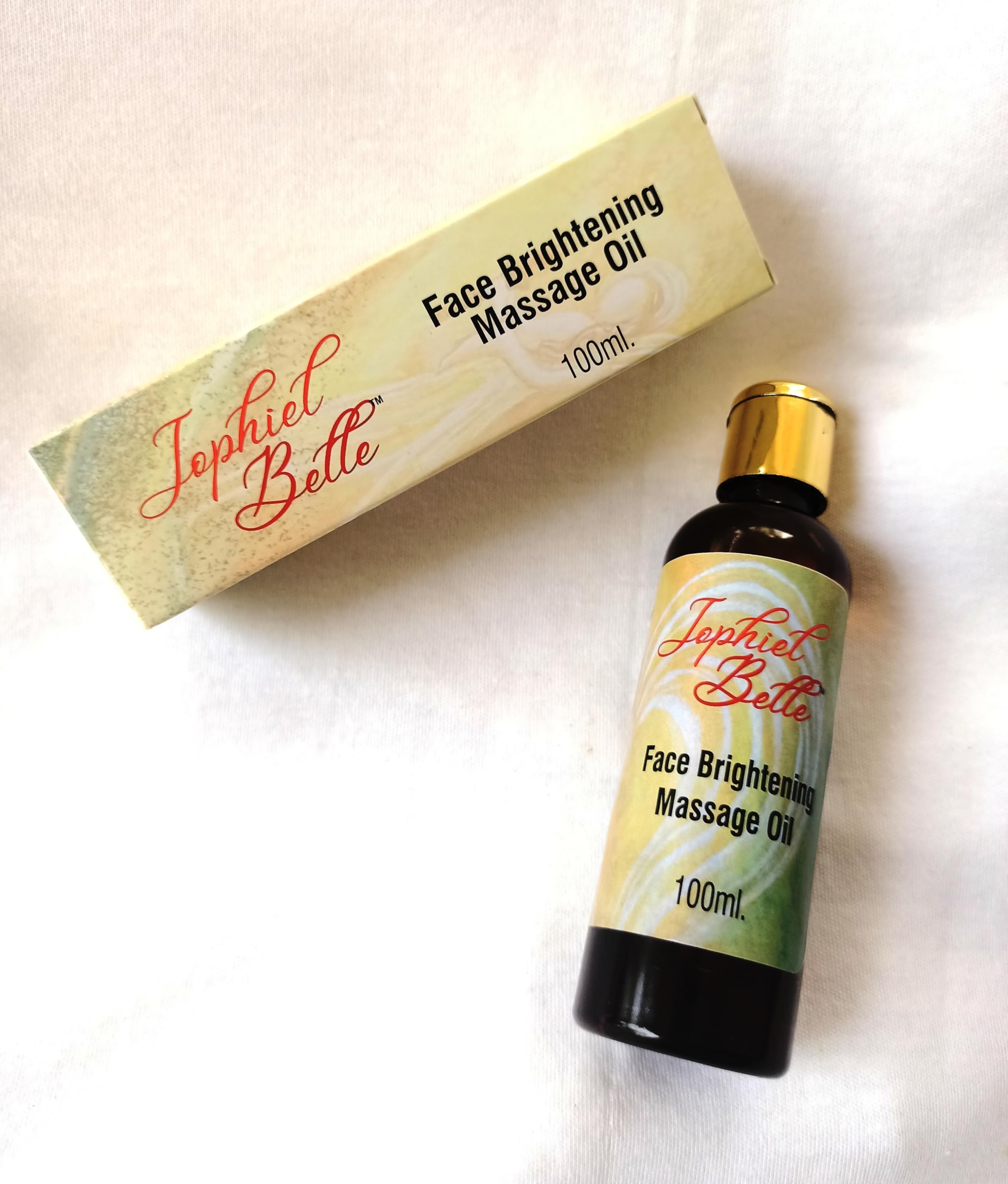 Jophiel Belle Face Brightening Massage Oil for Women – Radiance-Enhancing Formula with Natural Ingredients – 100ml – Perfect for Nighttime Skincare Routine & Spa Facial Treatments