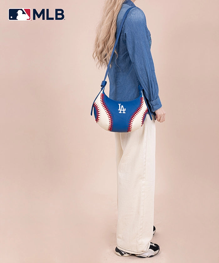 MLB Los Angeles Dodgers Crossbody Hobo Bag for Women - Stylish Shoulder Purse for Baseball Games, Travel & Daily Use