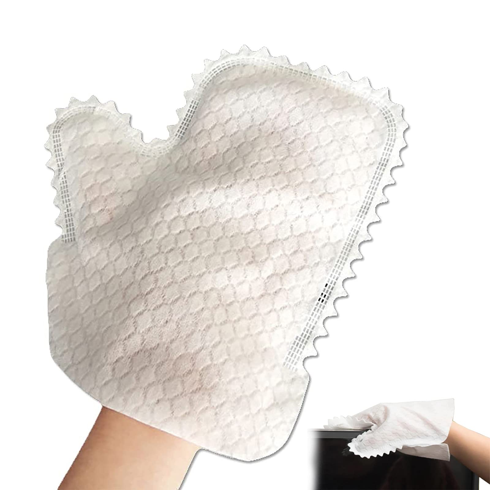 Disposable Dusting Mitts - Fish Scale Cleaning Duster Gloves for Home, Car & Electronics - Reusable Microfiber Cleaning Gloves for Dusting, Polishing & Pet Hair Removal